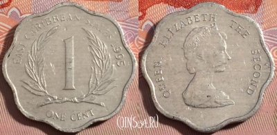 Восточные Карибы 1 цент 1995 года, KM# 10, a111-045