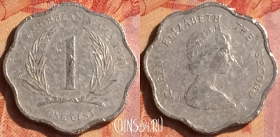 Восточные Карибы 1 цент 1998 года, KM# 10, 094o-085