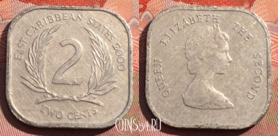 Восточные Карибы 2 цента 2000 года, KM# 11, 271a-033