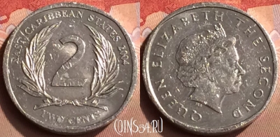 Восточные Карибы 2 цента 2004 года, KM# 35, 424-042
