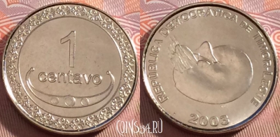 Восточный Тимор 1 сентаво 2003 года, UNC, 272-137