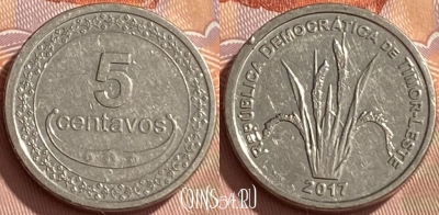 Восточный Тимор 5 сентаво 2017 года, KM# 2, 467q-391