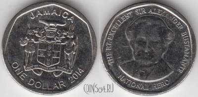 Ямайка 1 доллар 2014 года, KM# 189, 131-133