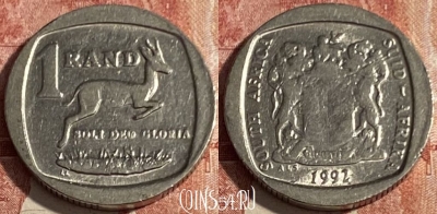 ЮАР 1 ранд 1992 года, KM# 138, 407p-140