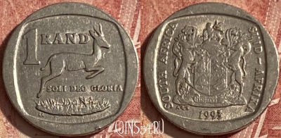 ЮАР 1 ранд 1993 года, KM# 138, 068q-144