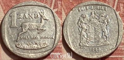 ЮАР 1 ранд 1997 года, KM# 164, 416q-010