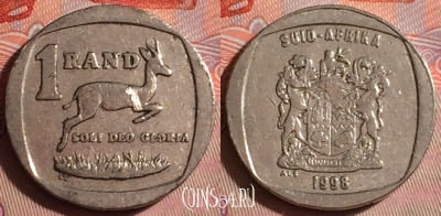 ЮАР 1 ранд 1998 года, KM# 164, 069f-068