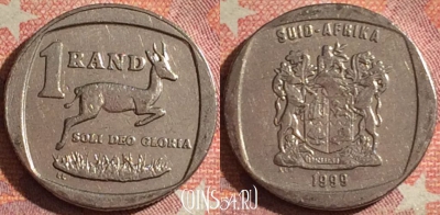 ЮАР 1 ранд 1999 года, KM# 164, 117i-142