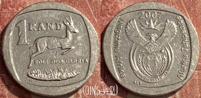 ЮАР 1 ранд 2007 года, KM# 344, 462q-468