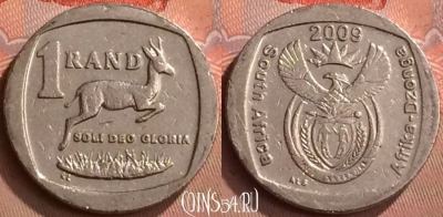 ЮАР 1 ранд 2009 года, KM# 468, 269m-049