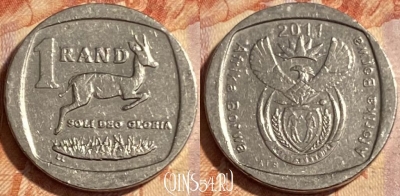ЮАР 1 ранд 2011 года, KM# 504, 481р-041