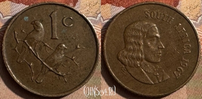 ЮАР 1 цент 1967 года, SOUTH AFRICA, KM# 65.1, 430s-027