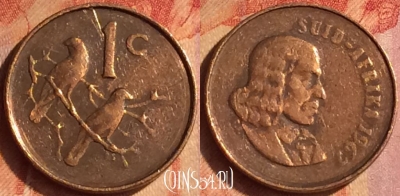 ЮАР 1 цент 1967 года, SUID-AFRIKA, KM# 65.2, 104o-043