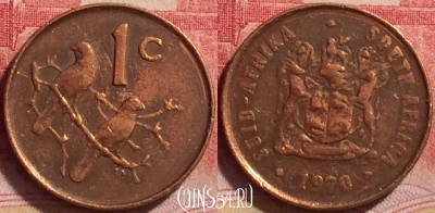 ЮАР 1 цент 1970 года, KM# 82, 242j-121