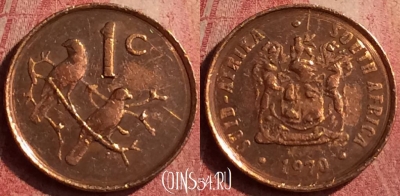ЮАР 1 цент 1970 года, KM# 82, 425-134