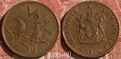 ЮАР 1/2 цента 1970 года, KM# 81, 476р-083