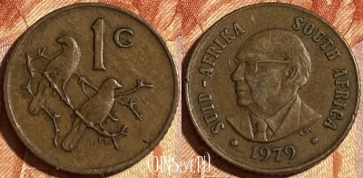 ЮАР 1 цент 1979 года, KM# 98, 464q-616