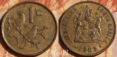 ЮАР 1 цент 1983 года, KM# 82, 464q-612