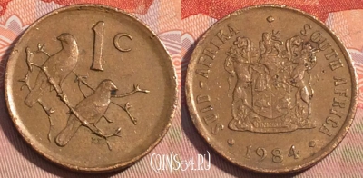 ЮАР 1 цент 1984 года, KM# 82, 085c-131