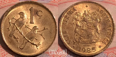 ЮАР 1 цент 1985 года, KM# 82, b094-010