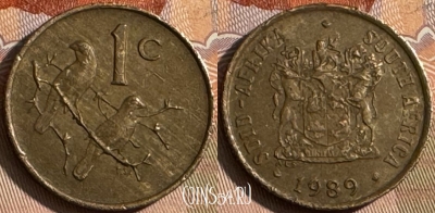 ЮАР 1 цент 1989 года, KM# 82, s070t-085