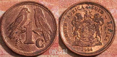 ЮАР 1 цент 1994 года, KM# 132, a071-133