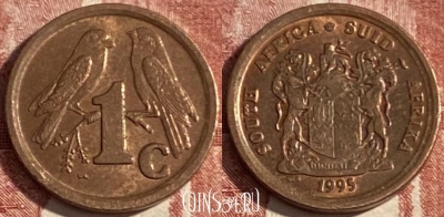 ЮАР 1 цент 1995 года, KM# 132, 372r-090
