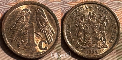 ЮАР 1 цент 1995 года, KM# 132, s481s-016