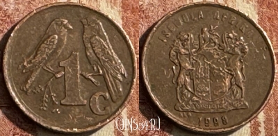 ЮАР 1 цент 1998 года, KM# 170, 048s-081