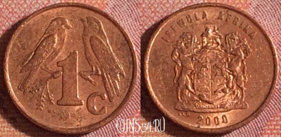 ЮАР 1 цент 2000 года, KM# 170, 353-007