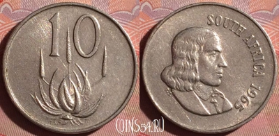 ЮАР 10 центов 1965 года, KM# 68.1, 252f-081