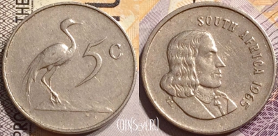 ЮАР 5 центов 1965 года, SOUTH AFRICA, KM# 67.1, 143-007