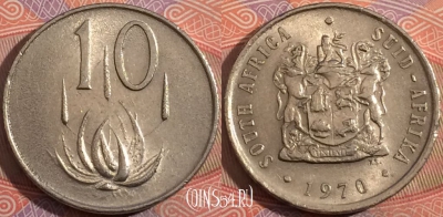 ЮАР 10 центов 1970 года, KM# 85, a135-084