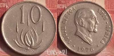 ЮАР 10 центов 1976 года, KM# 94, 184m-088