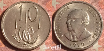 ЮАР 10 центов 1979 года, KM# 101, 181i-091