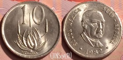 ЮАР 10 центов 1982 года, KM# 112, 211n-020
