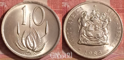 ЮАР 10 центов 1983 года, KM# 85, 296k-089 ♛