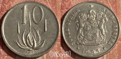 ЮАР 10 центов 1985 года, KM# 85, 048p-015
