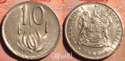 ЮАР 10 центов 1989 года, KM# 85, 227a-087