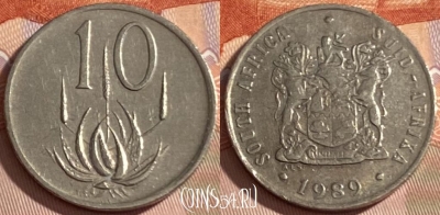 ЮАР 10 центов 1989 года, KM# 85, 379r-069