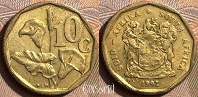 ЮАР 10 центов 1992 года, KM# 135, 294s-035
