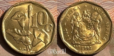 ЮАР 10 центов 1992 года, KM# 135, 481s-142