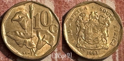 ЮАР 10 центов 1993 года, KM# 135, s051s-103