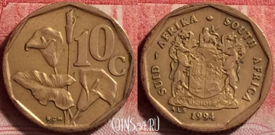 ЮАР 10 центов 1994 года, KM# 135, 225j-072