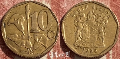 ЮАР 10 центов 1996 года, KM# 161, 475r-127