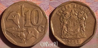 ЮАР 10 центов 2000 года, KM# 161, 225f-090