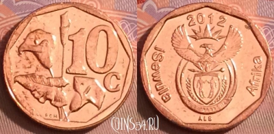 ЮАР 10 центов 2012 года, KM# 530, 090j-066