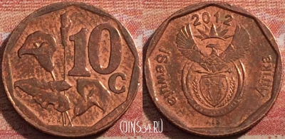 ЮАР 10 центов 2012 года, KM# 530, a071-089
