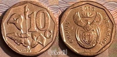 ЮАР 10 центов 2013 года, s425s-019 ♛