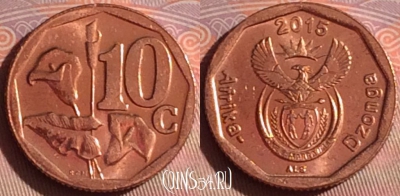 ЮАР 10 центов 2015 года, 044i-180